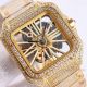 Japan Grade Cartier Santos Skeleton Men Watch Gold Dial Yellow Gold Bust Down (2)_th.jpg